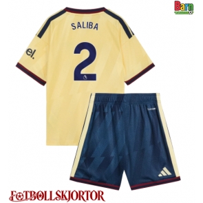 Arsenal William Saliba #2 Tredje Kläder Barn 2026-27 Kortärmad (+ Korta byxor)